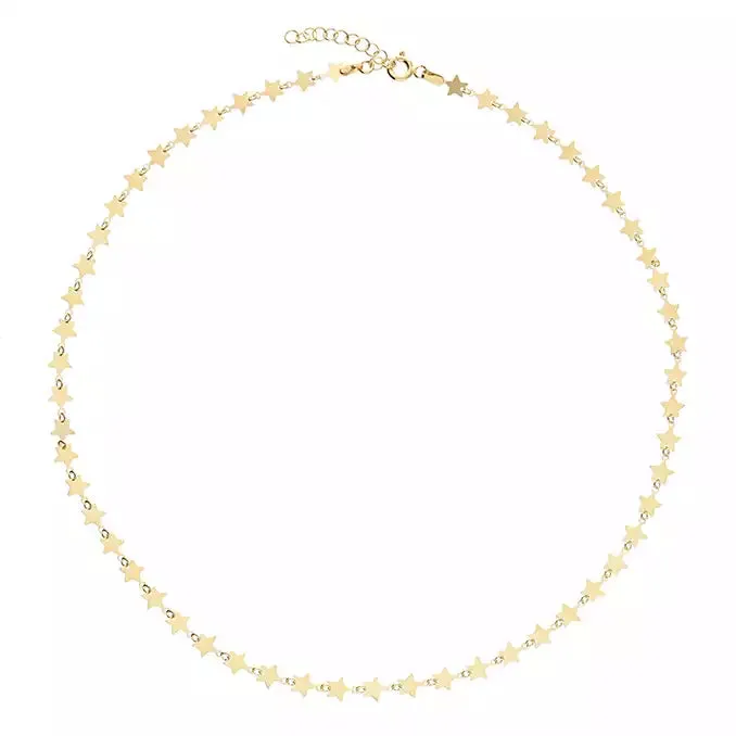 18ct Gold Vermeil Silver Star Necklace