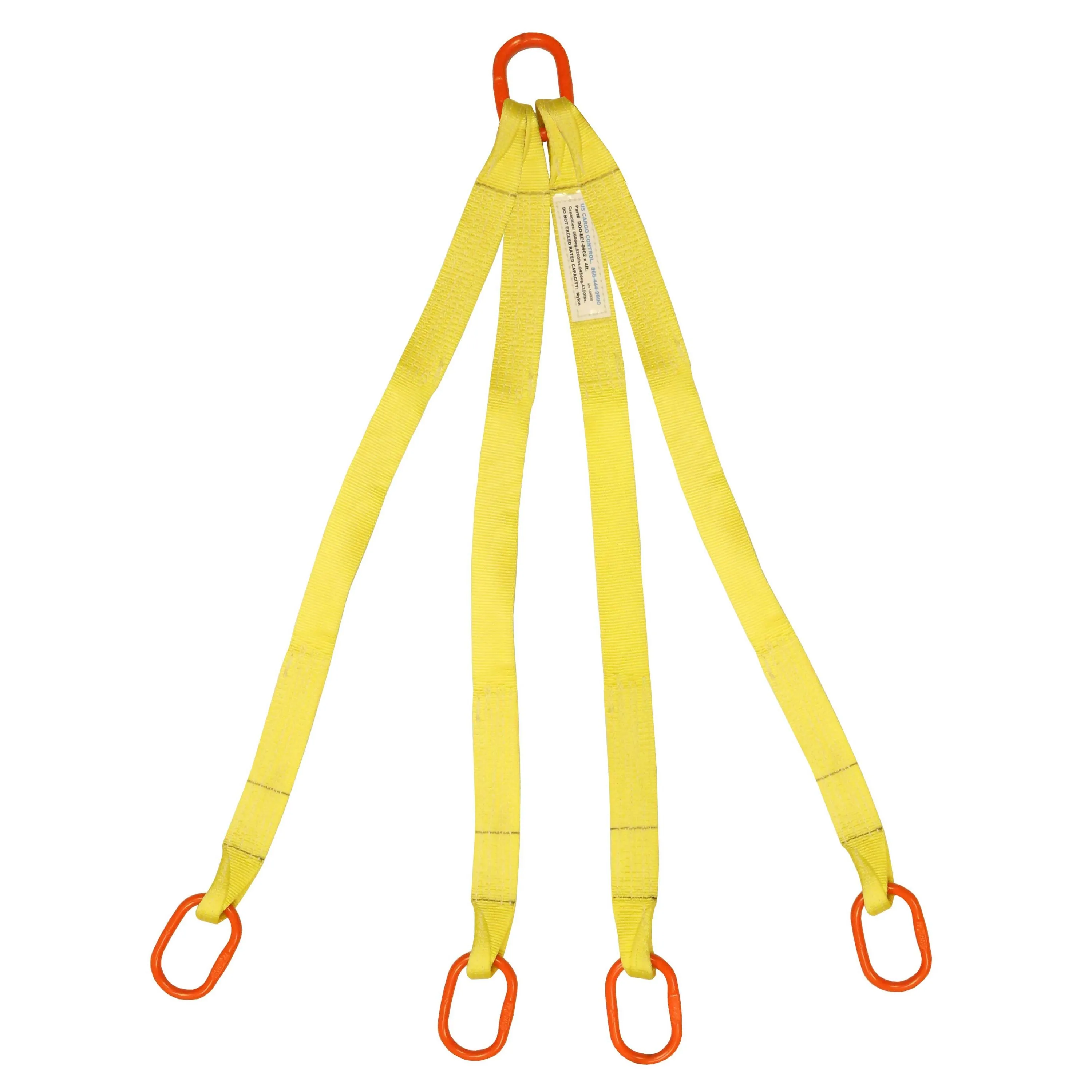 2"x20' (2 ply) Quad Leg Nylon Sling w/ Master Link Both Ends