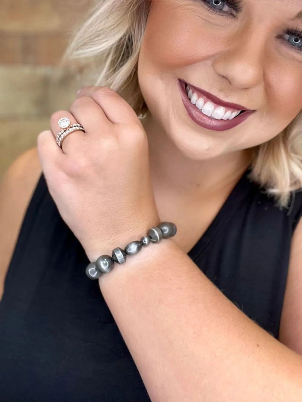 Amarillo Faux Navajo Pearl Bracelet
