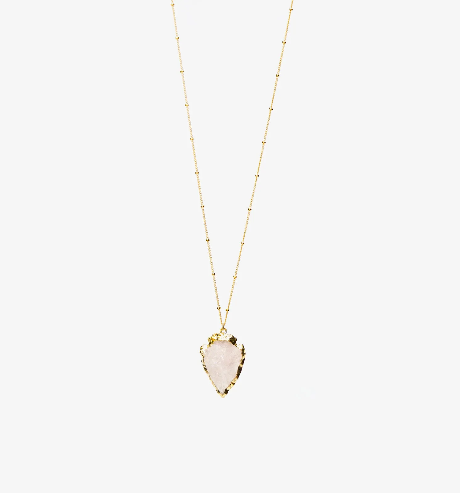 Amor Necklace ~ Rose Quartz