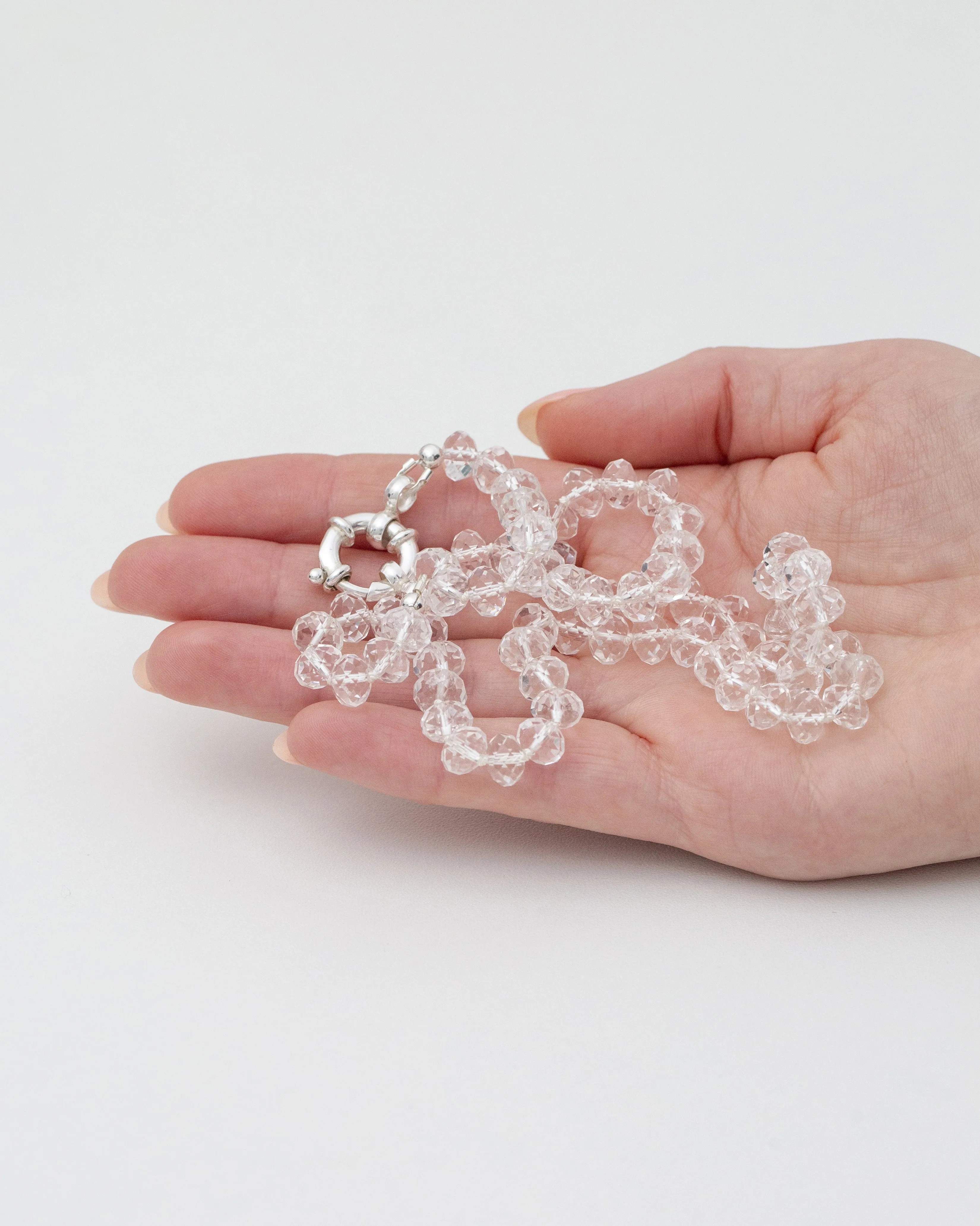 Clear Quartz Crystal Candy Necklace – Faceted