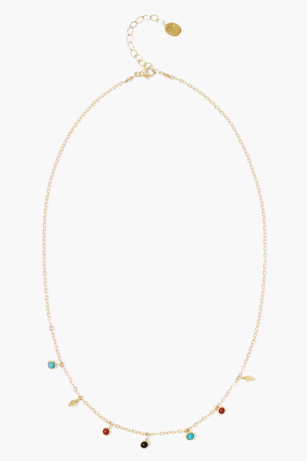 Delilah Charm Necklace Multi Mix