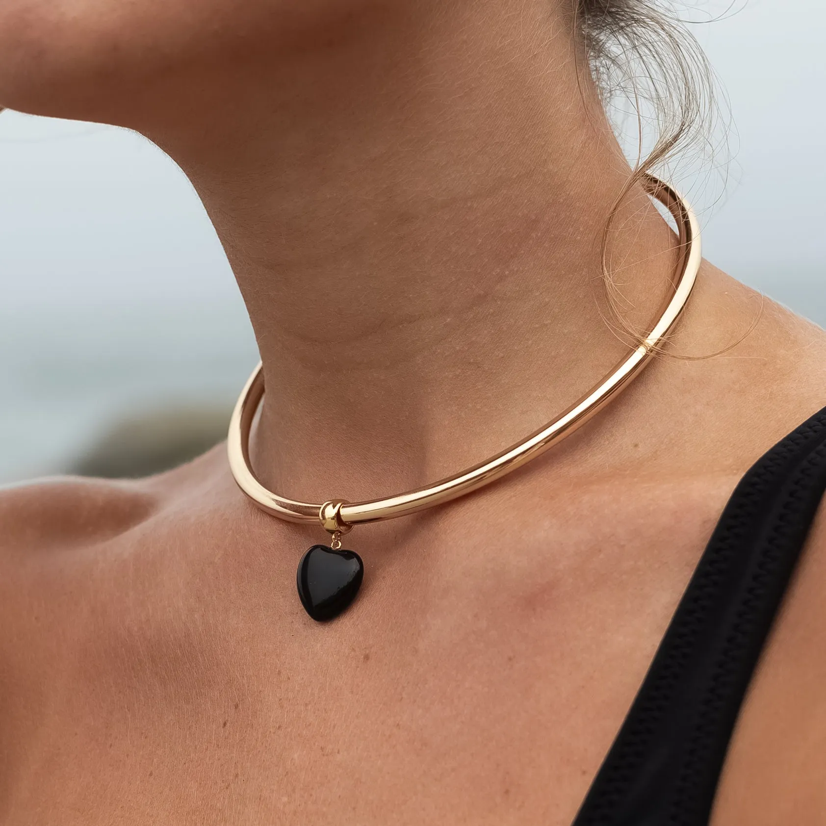 Gemma Onyx Choker Necklace