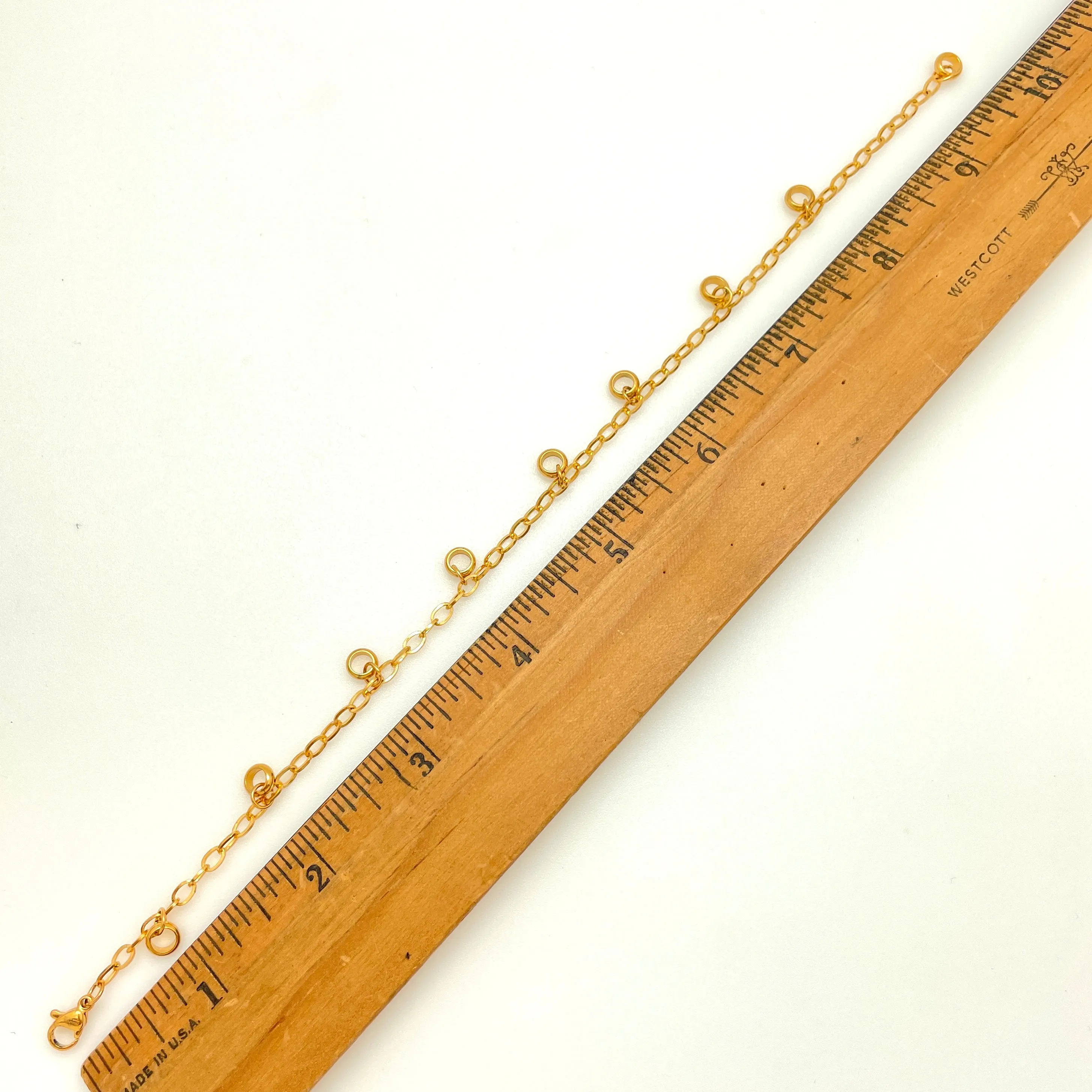 Gold Stainless Add A Charm Bracelet