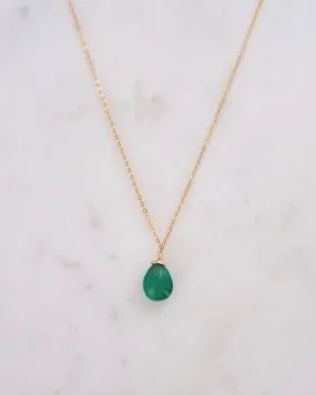 Green onyx necklace