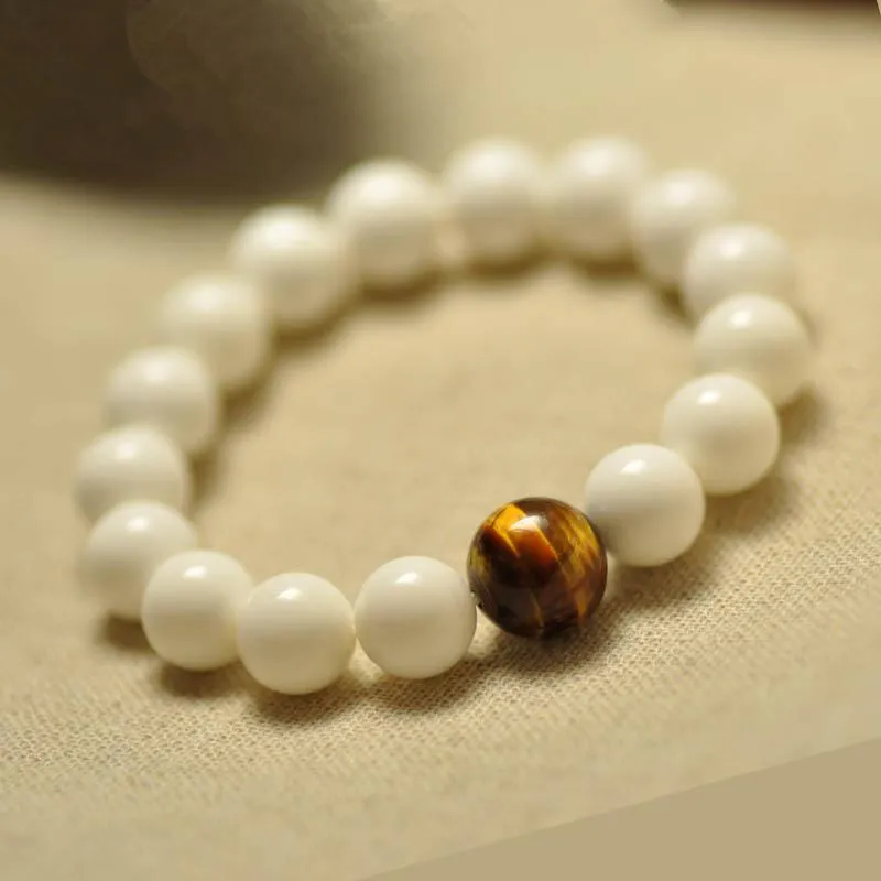 High Quality White Chalcedony Bracelet