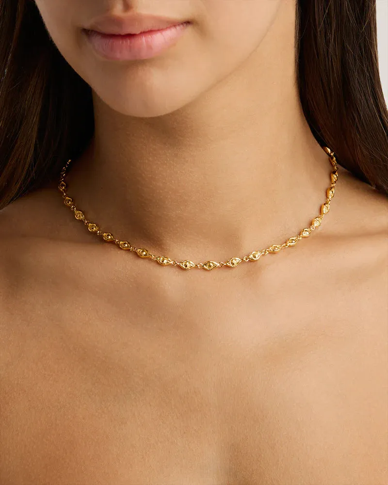 LUCKY EYES CHOKER | Gold