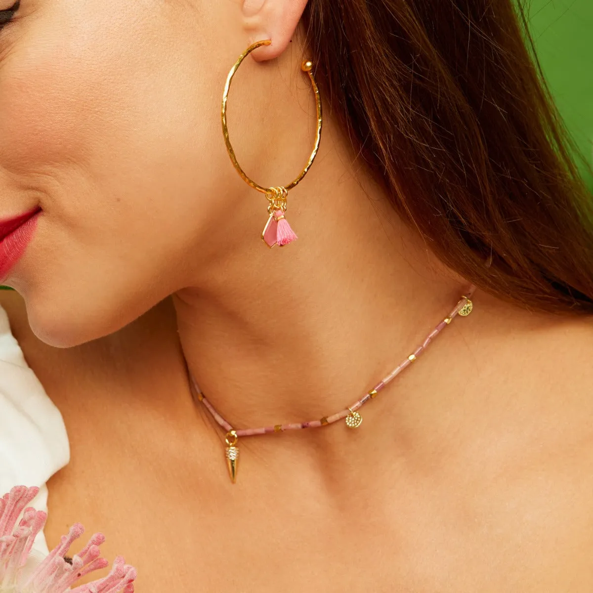Marta Choker Pink Necklace