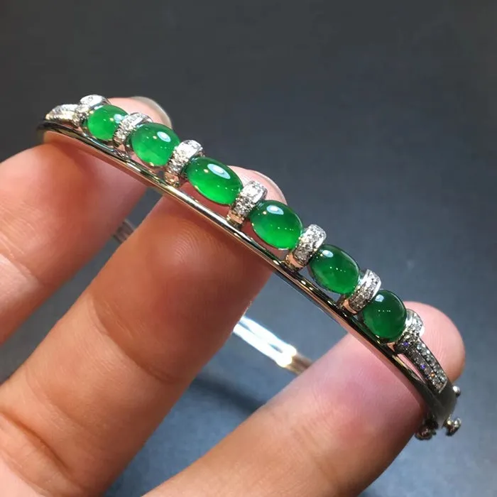 Natural Jade Bracelet Jadeite Bracelet NBT58