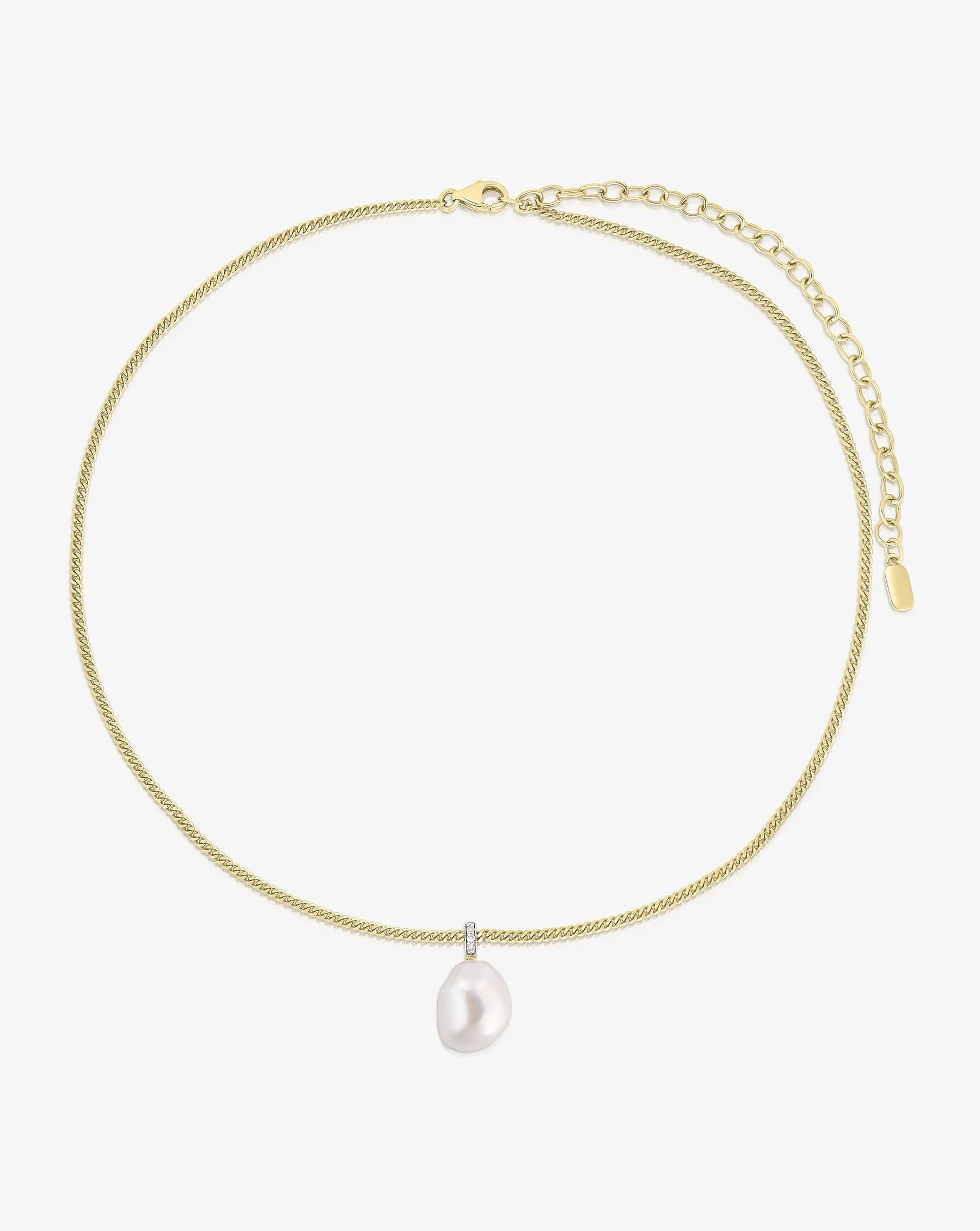 Organic Pearl   Pavé Choker