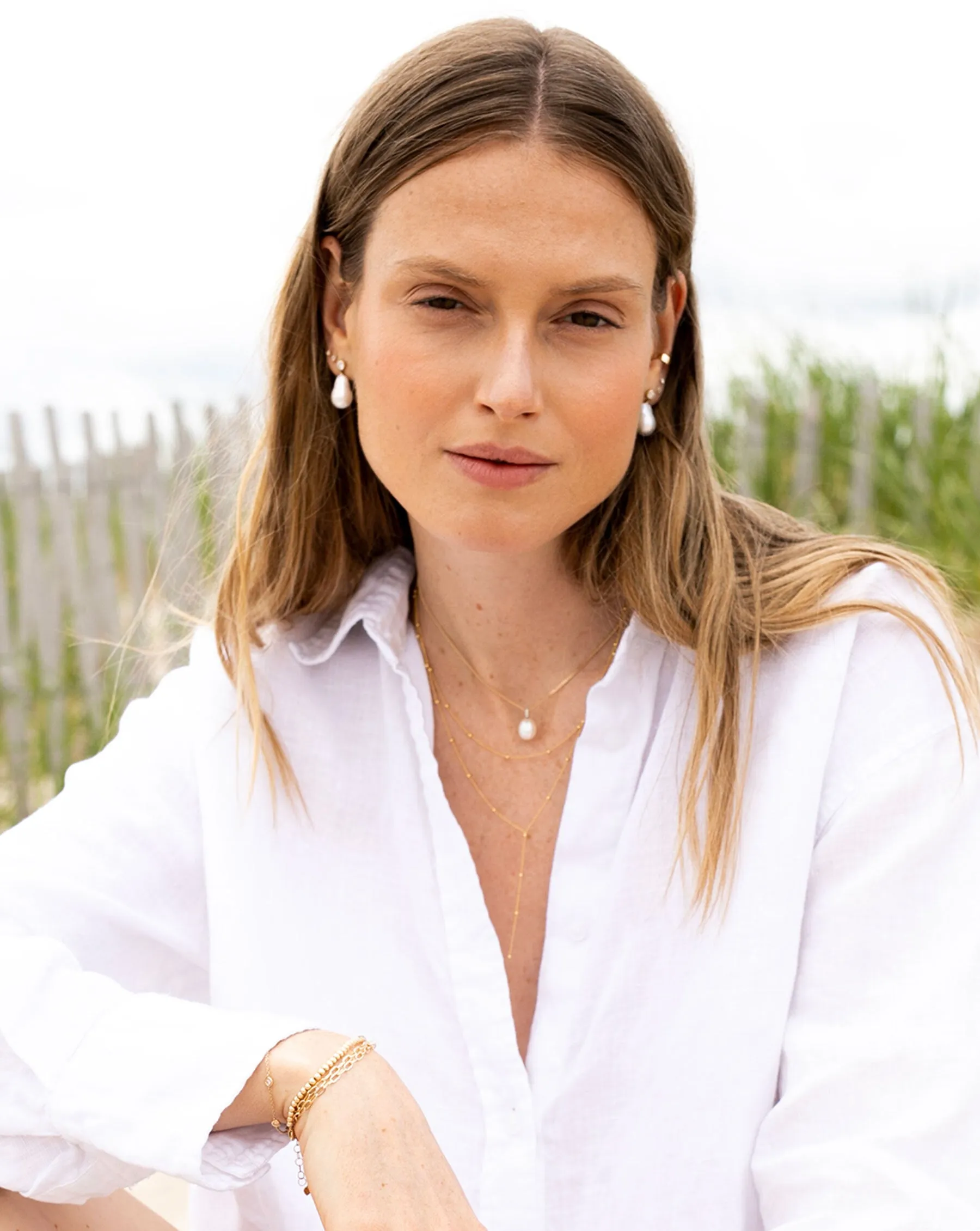 Organic Pearl   Pavé Choker