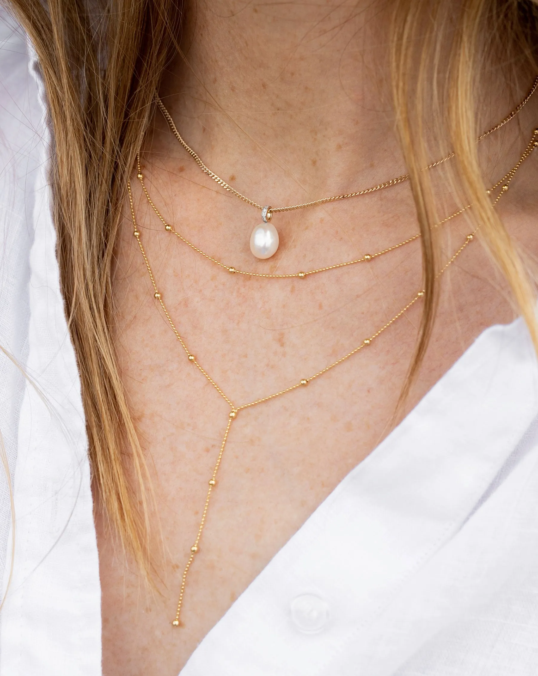 Organic Pearl   Pavé Choker